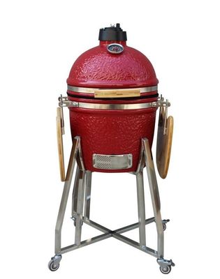 Couleur rouge 39cm Ustensiles de cuisine en acier inoxydable Kamado Grill de 15 pouces