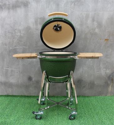 Acier inoxydable de couleur verte de gril de Kamado de 48cm extérieur de 48cm