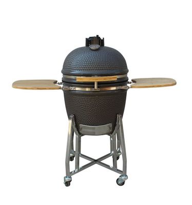 Le niveau élevé de gril de Kamado de 22 pouces a mis le feu à la couleur extérieure de gris de gril de charbon de bois de résistance