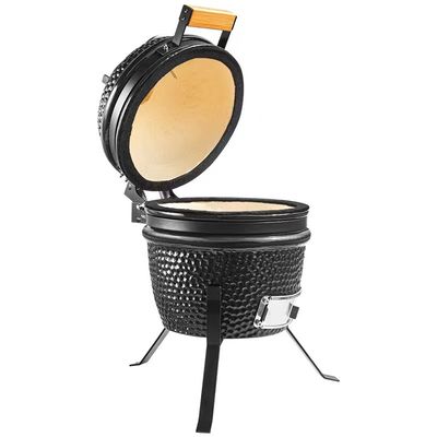 Couleur noire 32cm résistance mise le feu par degré élevé de gril de Kamado de 13 pouces