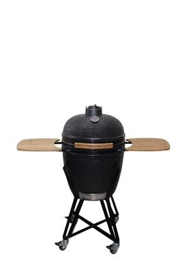 Couleur noire 57cm Ustensiles de cuisine en céramique Kamado Grill de 22 pouces