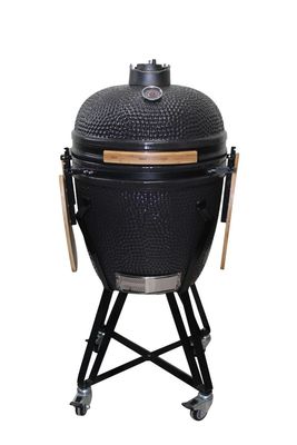 Couleur noire 57cm Ustensiles de cuisine en céramique Kamado Grill de 22 pouces