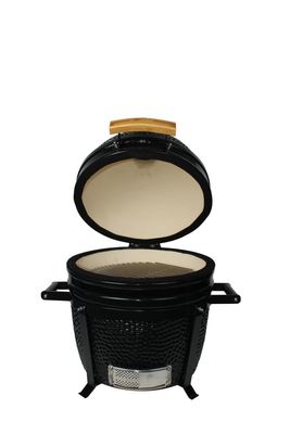 Charbon de bois extérieur 16 pouces Kamado Grill céramique couleur noire 40cm