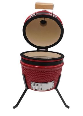 Charbon de bois extérieur 13 pouces Kamado Grill Couleur rouge 32cm