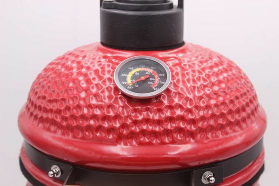 Charbon de bois extérieur 13 pouces Kamado Grill Couleur rouge 32cm