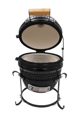 13 pouces 32cm barbecue au charbon de bois gril en céramique extérieur noir