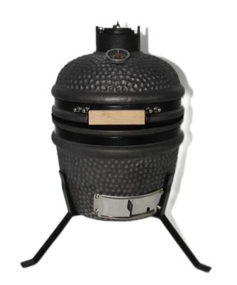 Matt Black 13 Pouces Kamado Grill 32cm Céramique Extérieur