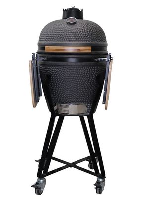 Couleur noire mate de gril de charbon de bois de gril de Kamado de 20 pouces en céramique 51cm avec le chariot et les tables latérales