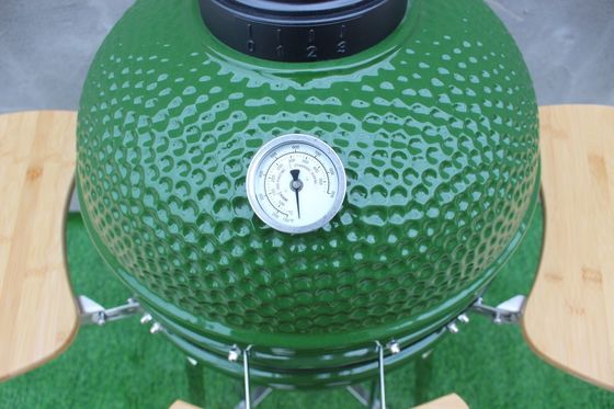 Acier inoxydable de couleur verte de gril de Kamado de 48cm extérieur de 48cm