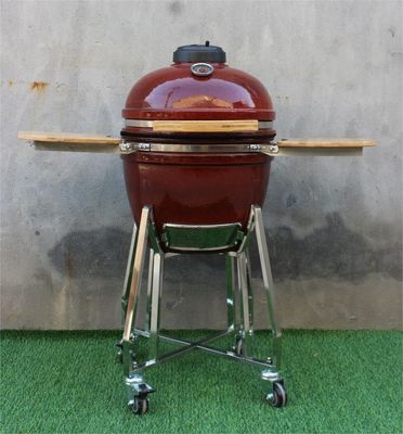 Barbecue en céramique de 18 pouces de couleur rouge tropicale 48cm