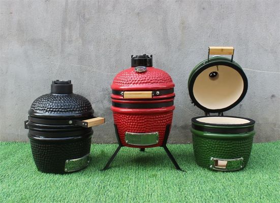 Céramique 13 pouces Kamado Grill extérieur couleur rouge 33cm