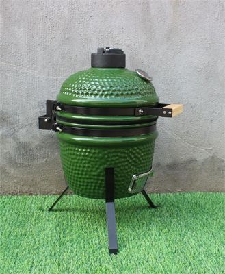 Cuisinière à charbon en céramique de 13 pouces pour l'extérieur de couleur verte 33 cm