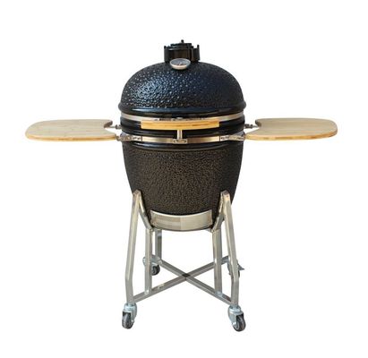 Le charbon de bois extérieur niveau élevé de gril de Kamado de 22 pouces a mis le feu au noir brillant de résistance