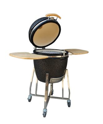 Le charbon de bois extérieur niveau élevé de gril de Kamado de 22 pouces a mis le feu au noir brillant de résistance